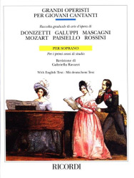 Grandi Operisti Per Giovani Cantanti Per Soprano (noty na klavír, zpěv)