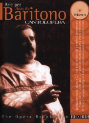Cantolopera: Arie Per Baritono Vol. 4 (noty na klavír, zpěv)(+audio)