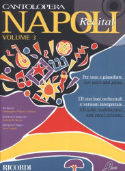 Cantolopera: Napoli Recital Vol. 3 (noty na klavír, zpěv)(+audio)