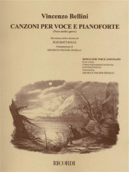 Vincenzo Bellini: Canzoni Per Voce E Pianoforte, Vol. 2 (noty na klavír, zpěv)
