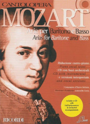 W.A. Mozart: Cantolopera - Arie Per Baritono-Basso (noty na klavír, zpěv)(+audio)