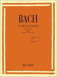 Johann Sebastian Bach: 23 Pezzi Facili - Ed.1995 (noty na klavír)(+audio)
