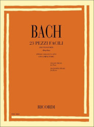 Johann Sebastian Bach: 23 Pezzi Facili Ed.1960 (noty na klavír)(+audio)