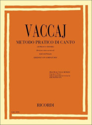 Nicola Vaccai: Practical Vocal Method - Soprano or Tenor (noty na klavír, zpěv)(+audio)