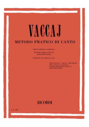 Nicola Vaccai: Practical Vocal Method - Mezzo / Baritone (noty na klavír, zpěv)(+audio)