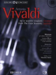 Antonio Vivaldi: Soloist In Concert - Summer (noty na housle, klavír)(+audio)