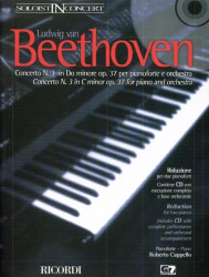 Beethoven: Soloist in Concert - Concerto N. 3 in C minor Op. 37 (noty na čtyřruční klavír)(+audio)