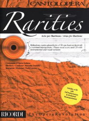 Cantolopera: Rarities - Arie Per Baritono (noty na klavír, zpěv)(+audio)