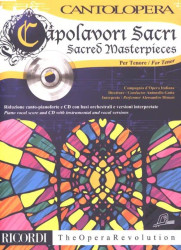 Cantolopera: Sacred Masterpieces - Tenore (noty na klavír, zpěv)(+audio)
