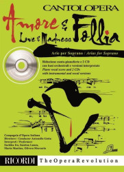 Cantolopera: Amore & Follia - Love & Madness (noty na klavír, zpěv)(+audio)