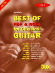 Best of Pop & Rock for Classical Guitar Vol. 7 (noty, tabulatury na klasickou kytaru)
