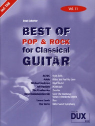 Best of Pop & Rock for Classical Guitar Vol. 11 (noty, tabulatury na klasickou kytaru)