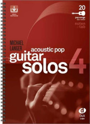 Acoustic Pop Guitar Solos 4 (noty, tabulatury na klasickou kytaru)(+audio)