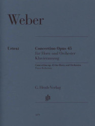 Carl Maria von Weber: Concertino Op. 45 (noty na lesní roh, klavír)