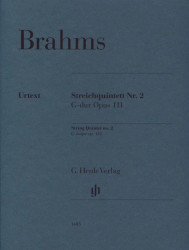 Johannes Brahms: String Quintet no. 2 G major op. 111 (noty pro smyčcový kvintet, party)