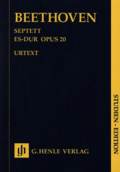 Ludwig van Beethoven: Septet E flat major op. 20 (noty pro klarinet, fagot, lesní roh, smyčce, partitura)