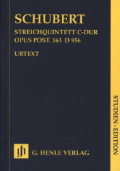 Franz Schubert: String Quintet C major op. post. 163 D 956 (noty pro smyčcový kvintet, partitura)