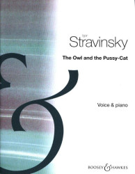Igor Stravinskij: Owl And The Pussy Cat (noty na klavír, zpěv)